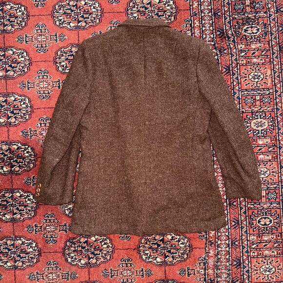 Sir For Her True Vintage, Flawless Condition Brown 100% Wool Blazer Jacket - Picture 4 of 6